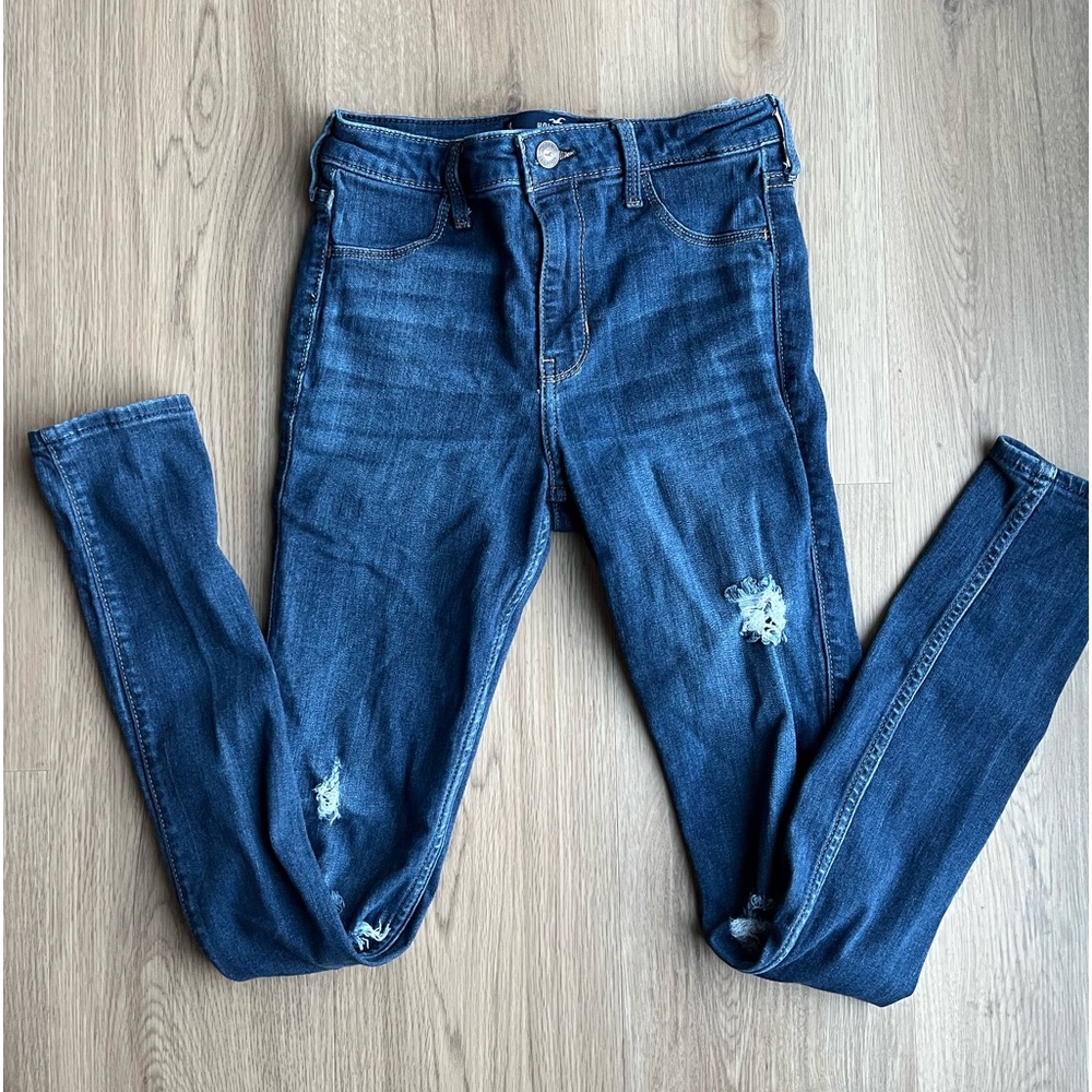 Girls Hollister high rise jean legging size 3 long Hollister advanced stretch